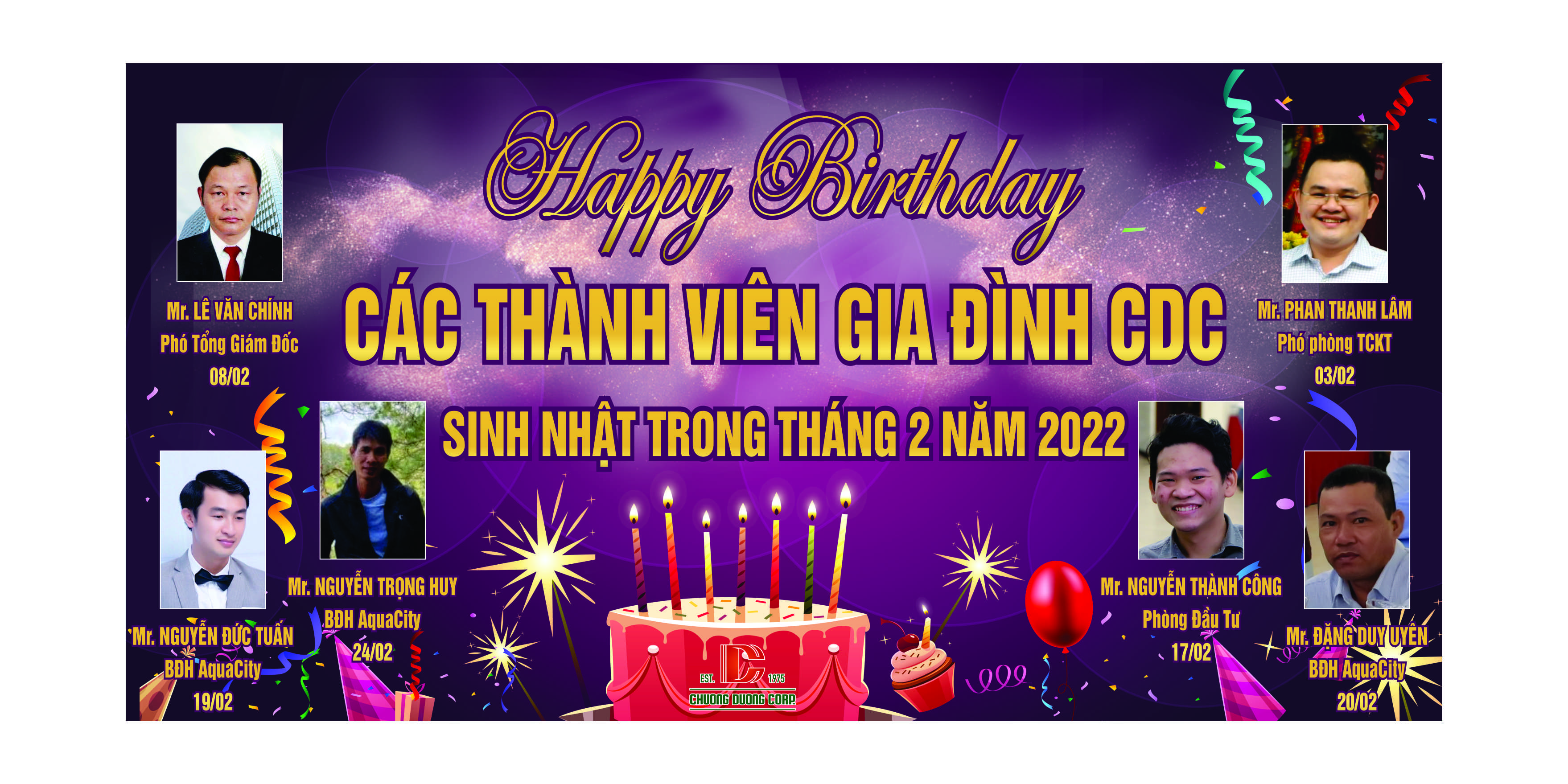 Tổ chức sinh nhật cho thành viên CDC trong tháng 2 - 2022